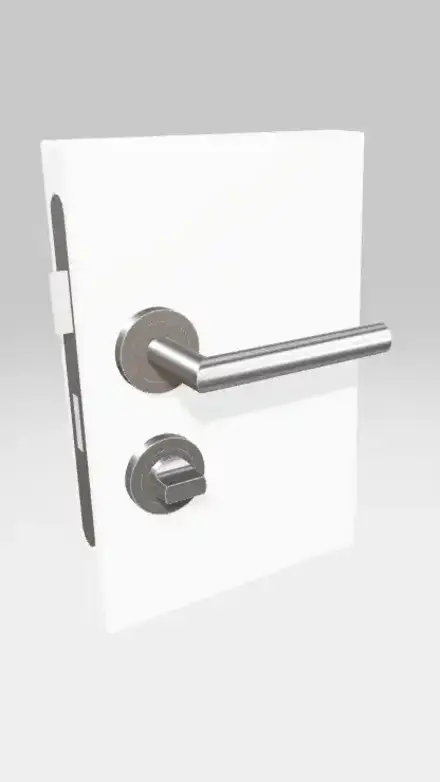 Türdrückerset aus Edelstahl